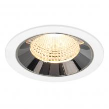 SLV 1009791 NUMINOS® L Deckeneinbauleuchte weiß/chrom 3000K 55° CRI90 ,  Einbau Ø 12cm